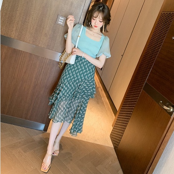 【ZHELIHANGFEI】 Áo Dệt Kim Tay Phồng Thời Trang Sang Trọng