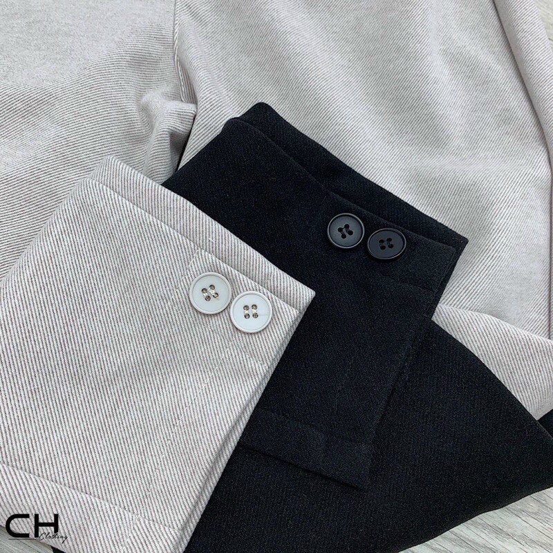 Quần baggy nữ bằng chất liệu Dạ nhập khẩu Hàn Quốc