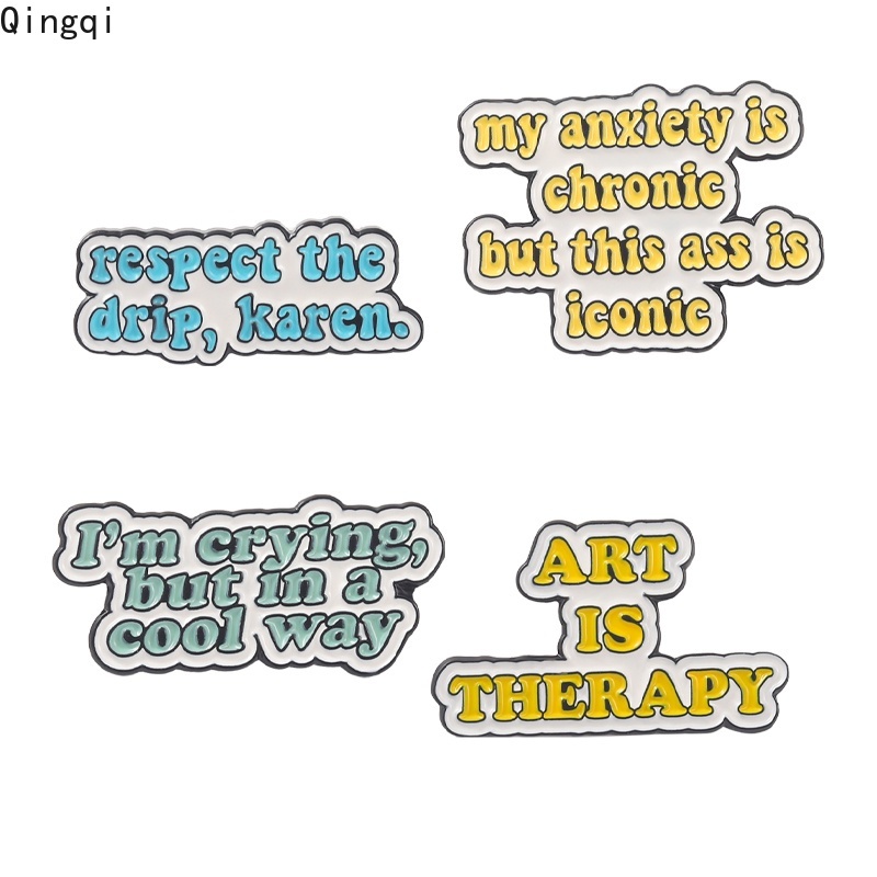 Ghim cài áo MISS ZOE hình chữ hoạt hình ngộ nghĩnh