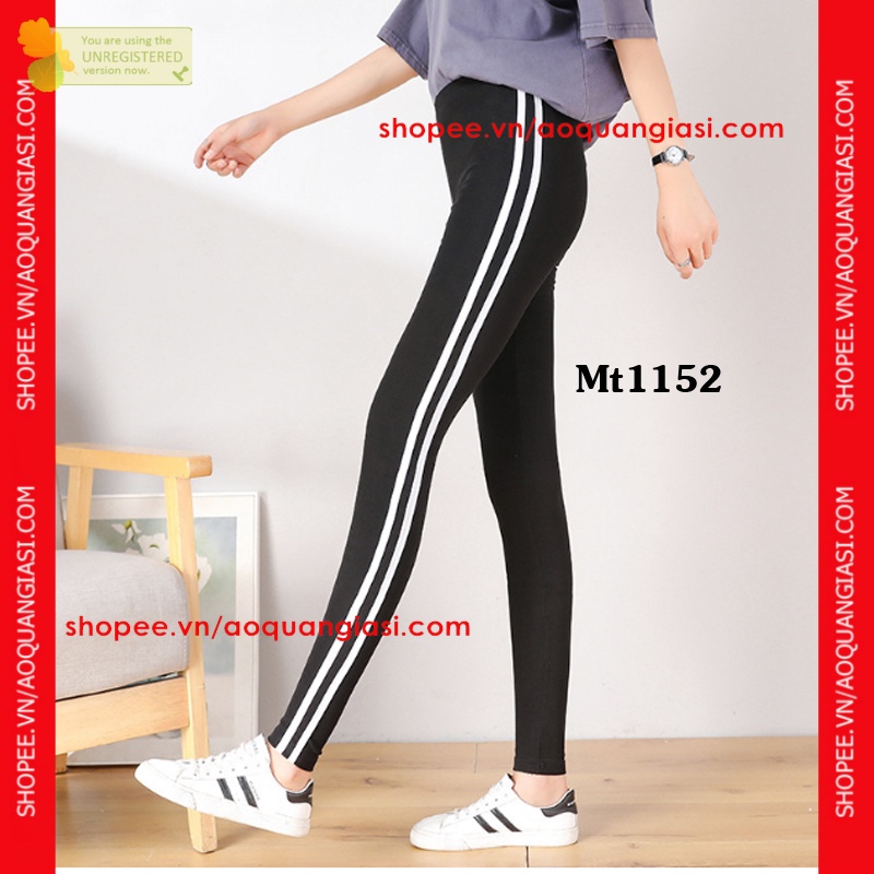 Quần legging sọc nhí trắng MT464, mt684, mt1144, mt691, mt1152, mt683,mt1150, mt1151 aoquangiasi (dưới 50 kg)