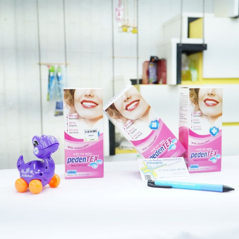 Nước súc miệng Pedentex,hết viêm nướu, hôi miệng, chảy máu chân răng