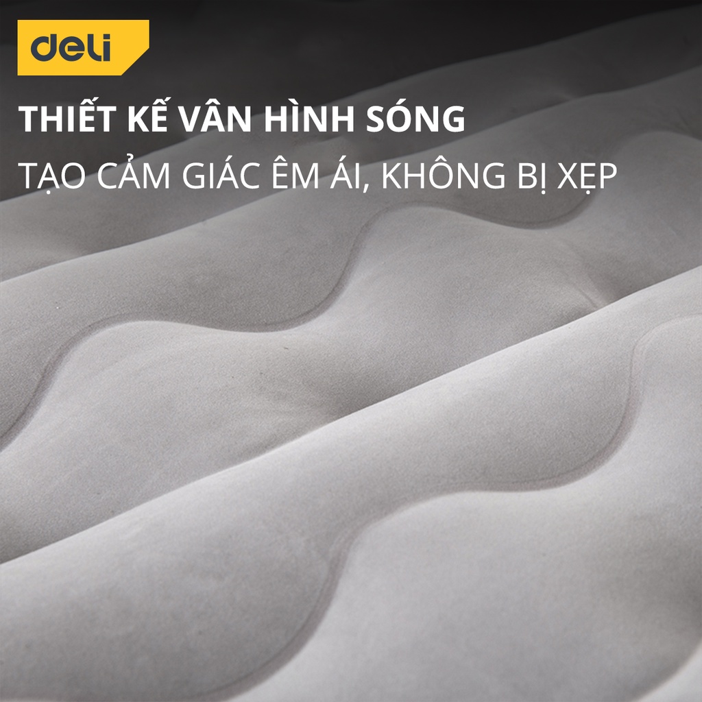 Đệm Bơm Hơi Ô Tô Deli Kích Thước Lớn - Chất Liệu Cao Cấp, An Toàn Khi Sử Dụng - Phù Hợp Nhiều Mục Đích - DL883180