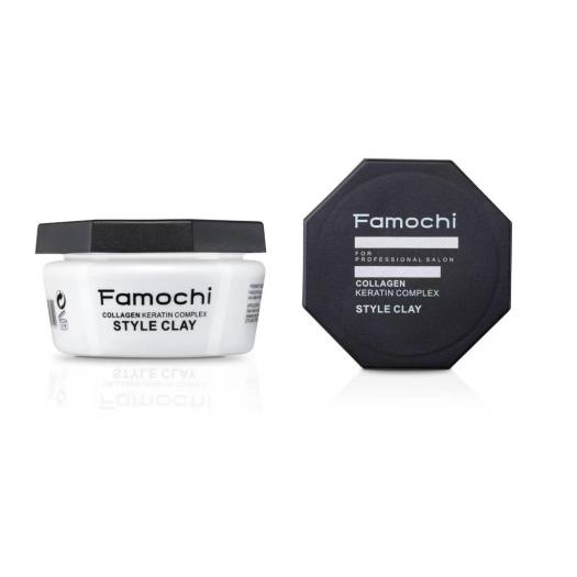 Sáp Vuốt Tóc FAMOCHI CLAY WAX 100gr Tạo Kiểu, Giữ Nếp Cho Tóc. HÀNG CHÍNH HÃNG