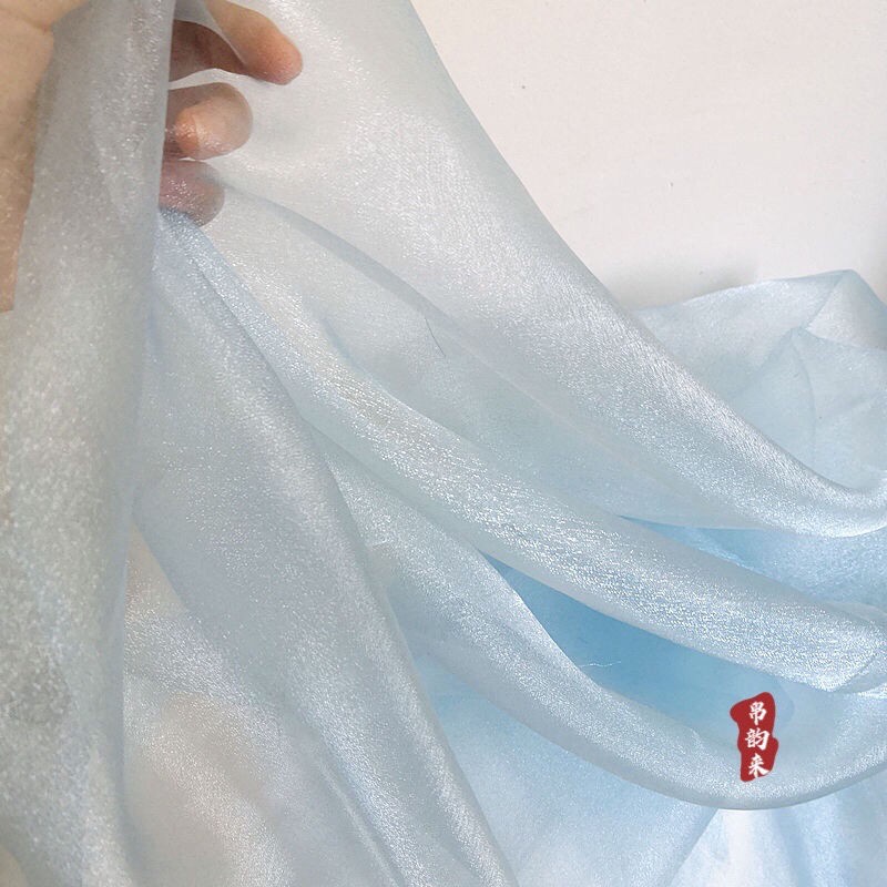 Cloud crystal yarn student designer wedding dress fashion creative fabric Hanfu ancient style baby clothes fabric DIY