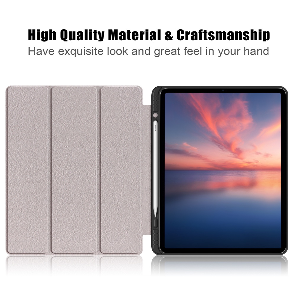 Ốp máy tính bảng có giá đỡ bút chì cho Pad Pro 2021 11 12.9 inch Pad Pro 2020 2018