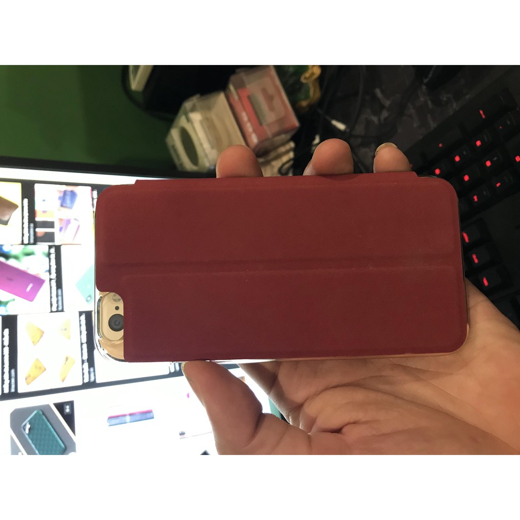 Bao da ốp lưng nắp gập cho Iphone 6/6s/6plus/6splus - Chính hãng USAMS | BigBuy360 - bigbuy360.vn