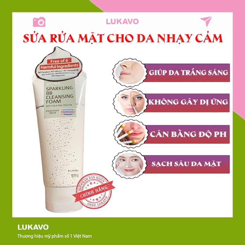 Sữa rửa mặt bb hàn quốc tốt cho da khô, da nhạy cảm chính hãng CS14