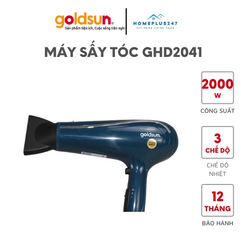 Máy sấy tóc Goldsun GHD2041 – Tạo kiểu dễ dàng – bền đẹp – Bảo hành 12 tháng