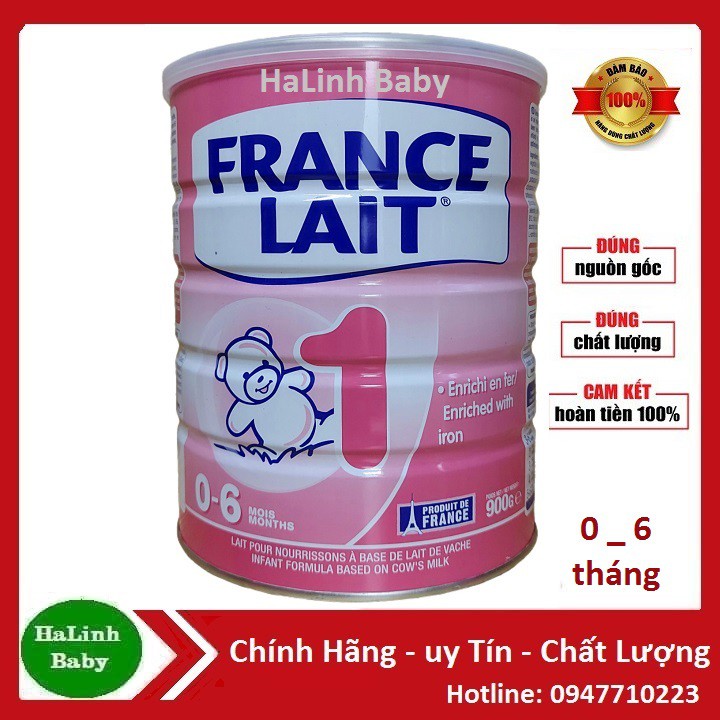 [Mẫu mới] Sữa France Lait 900g đủ số 1, 2, 3 ( Date 2023 )