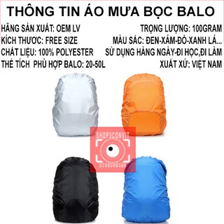 Túi trùm balo đi mưa