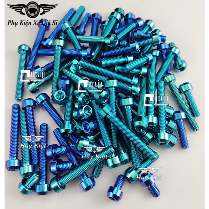 Ốc Titan GR5 6Li4 Đầu Trụ Gắn Pat Tăng Sên Hoặc Che Két Nước Ex135, Ex150, Vario 15 - 21, AB 16 - 22, SH 12 - 19 MS5030