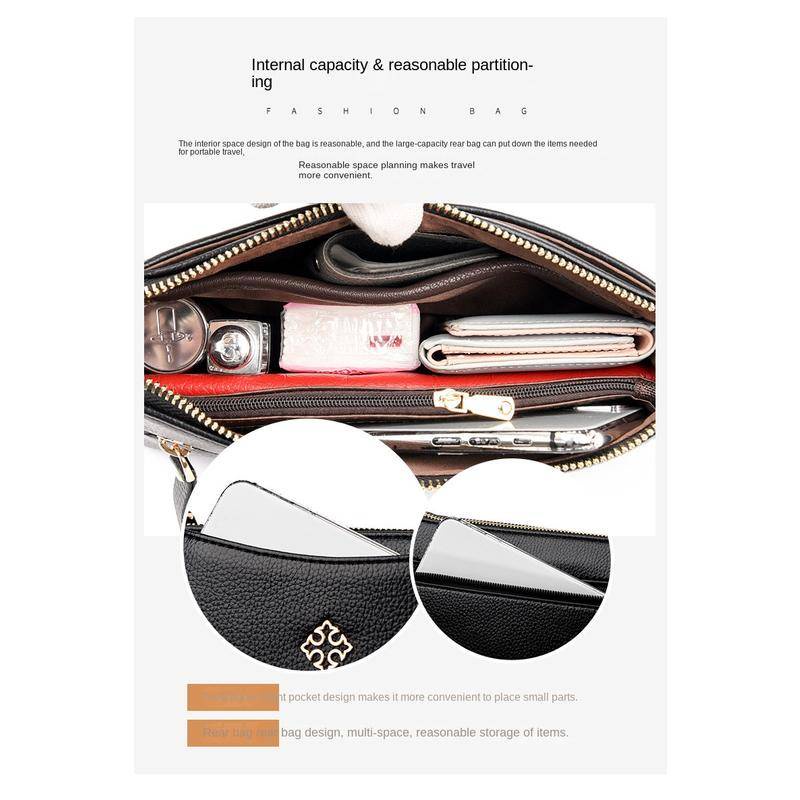 Túi Xách Da Mềm Phong Cách Hàn Quốc Dành Cho Phụ Nữ Trung Niên 6015#