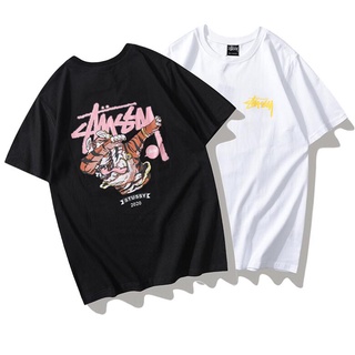 Stussy Áo Thun Tay Ngắn Chất Liệu Cotton In Họa Tiết Thời Trang Cho Nam Và Nữ
