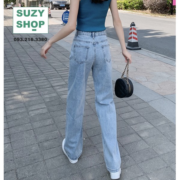 Quần Jean Ống Rộng SIMPLE JEAN Unisex, Quần Jeans Ống Rộng Cao Cấp Giúp Dáng Cao Sang Chảnh