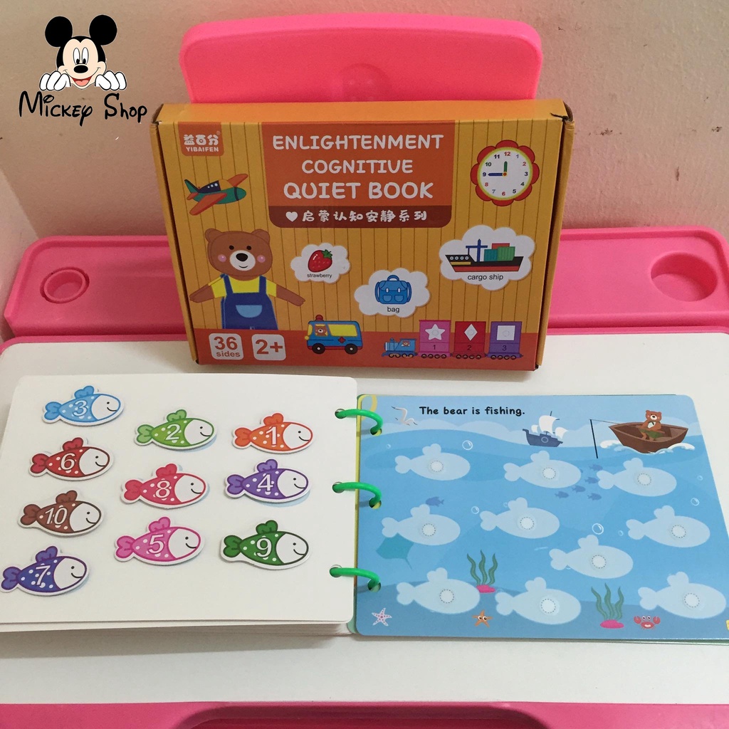 Bộ bóc dán montessori 17 chủ đề giáo dục sớm thông minh cho bé