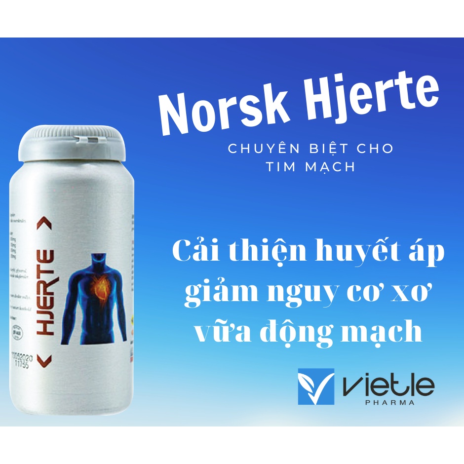 Thực Phẩm Bảo Vệ Sức Khoẻ Norsk Omega 3 HJERTE - Tim thêm khoẻ mạnh (90 Viên)