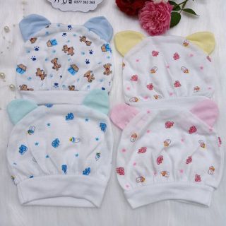 Mũ sơ sinh cotton cho bé