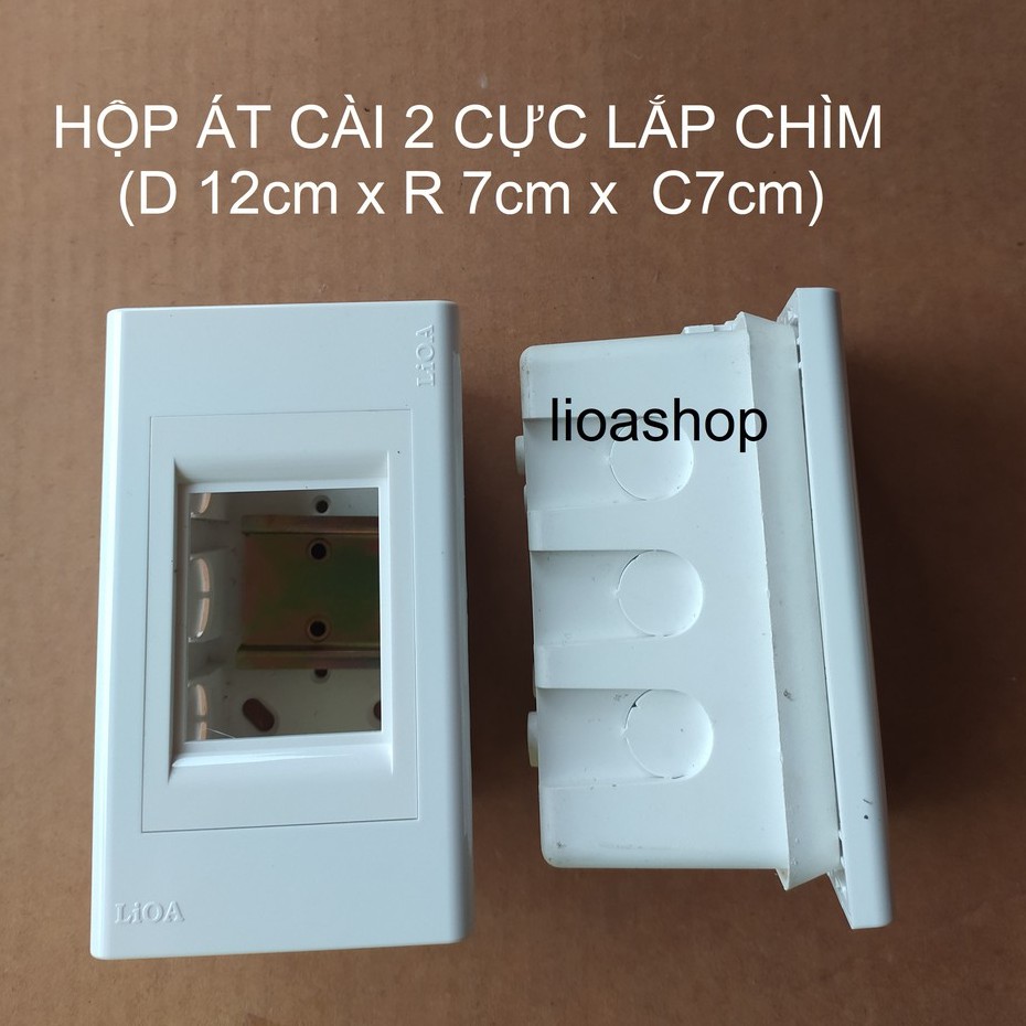 HỘP CHỨA ÁT ĐON, ÁT ĐÔI LẮP CHÌM LiOA - DÙNG CHO ÁT CÀI.