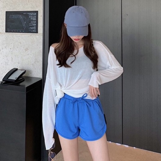 quần short đùi nữ chạy viền chất mềm nhiều màu