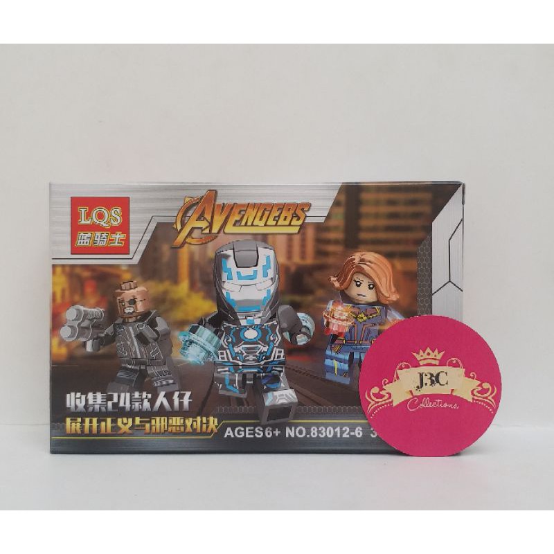 Mô Hình Đồ Chơi Lego Iron Man Nick Fury Captain Marvel Avengers 3