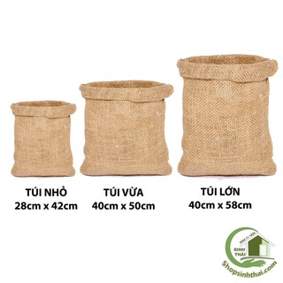Túi vải bố - bao bố không quai - nhiều kích thước