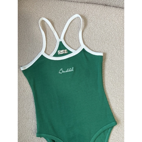 Beachclub-bodysuit 2 dây thêu