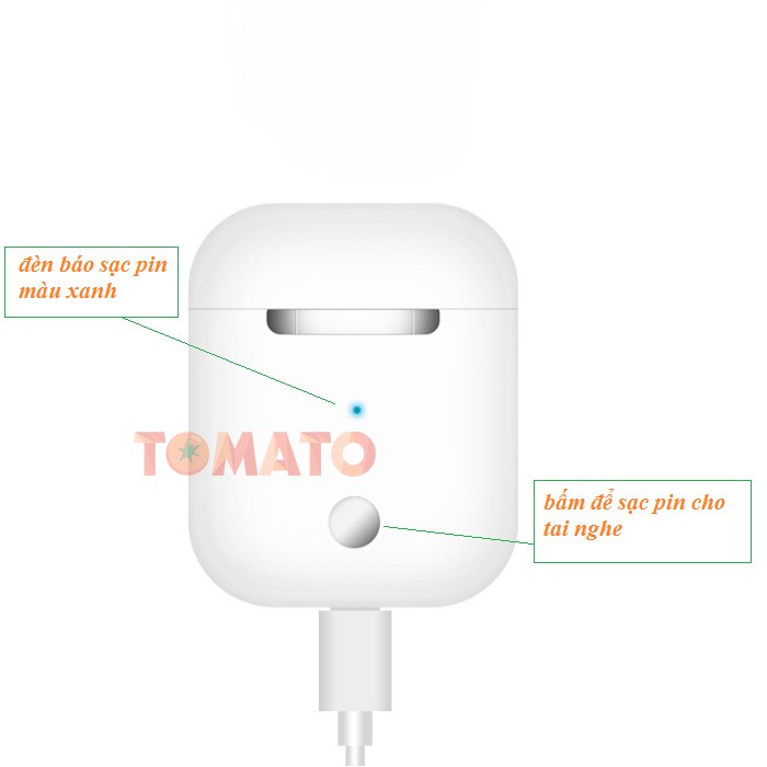 Tai Nghe Bluetooth Không Dây i12 5.0 Cảm Ứng Thế Hệ Mới - Phụ Kiện Tomato