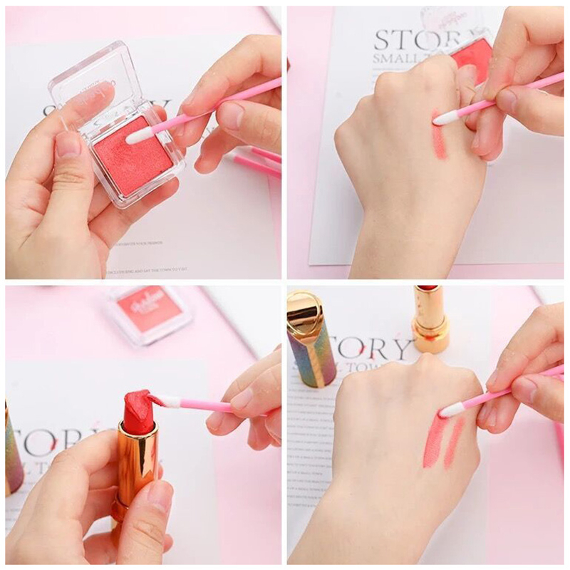 [Hàng mới về] Set 50 cây cọ thoa son môi dùng một lần tiện lợi