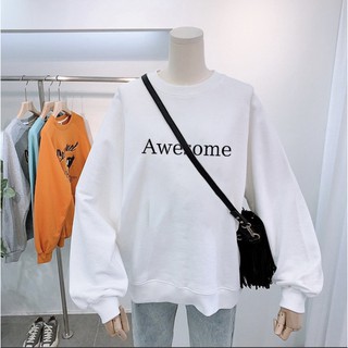 Áo sweater cotton nỉ dày dặn