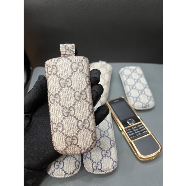 Bao da điện thoại nokia 8800// Bao da có dây rút// Da thật 100%