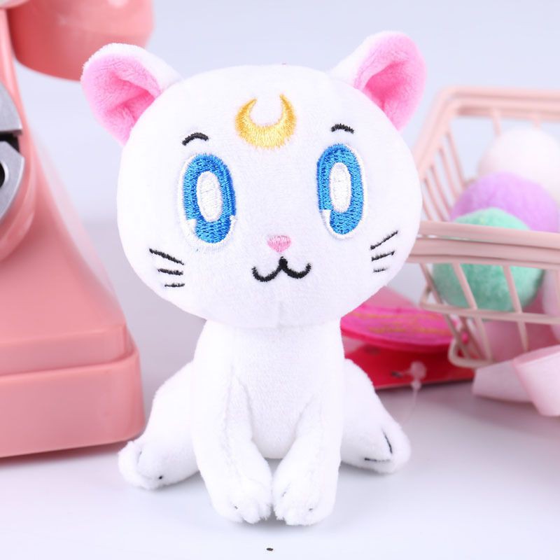 SAILOR MOON LUNA Móc Khóa Hình Chú Mèo Nhồi Bông Đáng Yêu