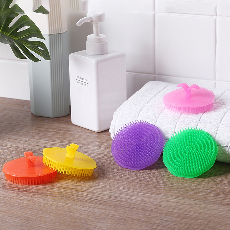 Lược silicon gội đầu mát xa da đầu tiện dụng yrshop