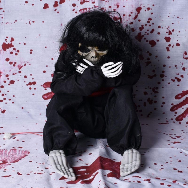 Aoto Mô Hình Búp Bê Ma Khóc Kinh Dị Trang Trí Halloween