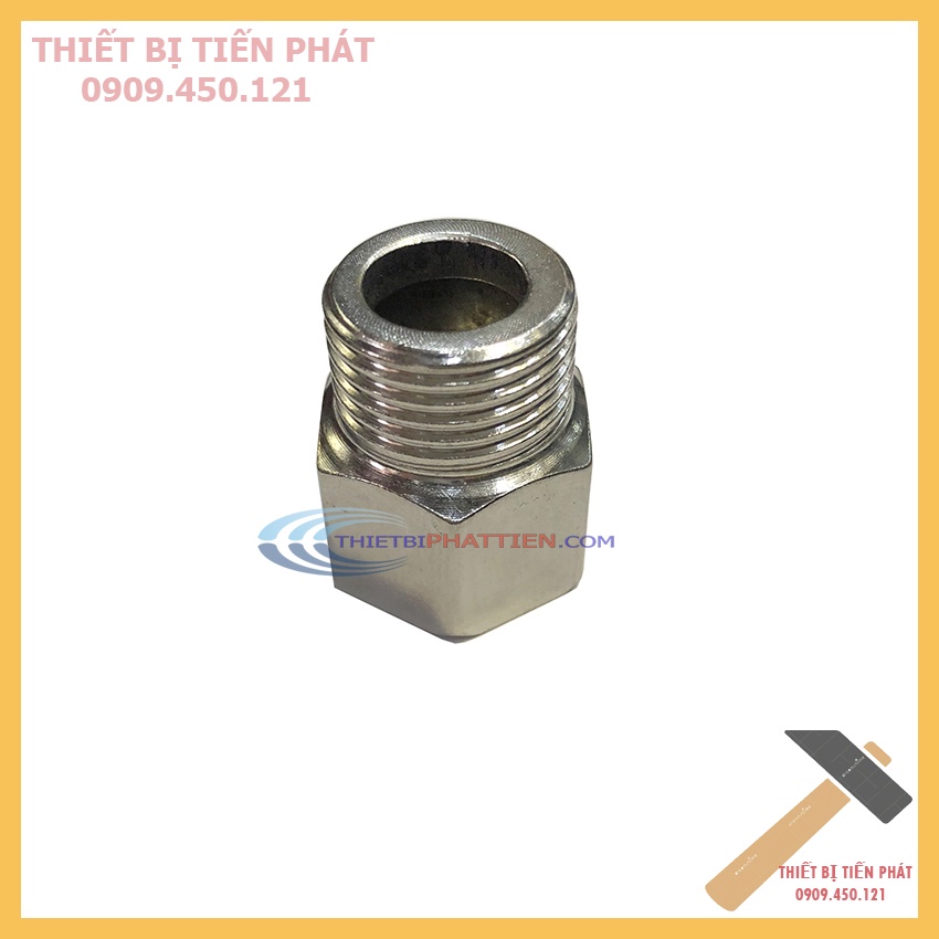 Đầu Nối Ren Inox 2 Đầu Ren Ngoài, 2 Đầu Ren Trong, 2 Đầu Ren Trong Ngoài Phi 21mm