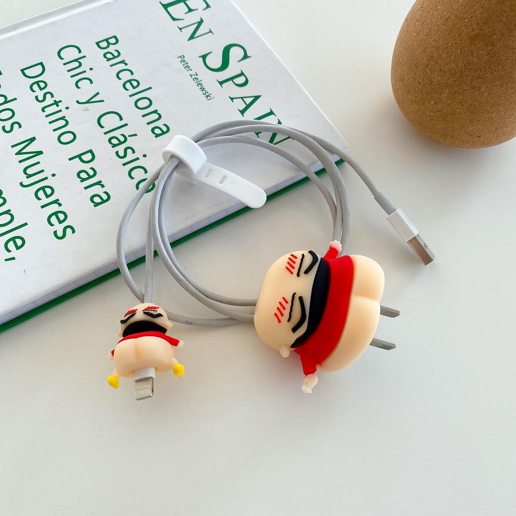 Vỏ Silicon Bảo Vệ Đầu Sạc Điện Thoại iPhone 5W Hình Gấu KAWS Minnie Gấu Đáng Yêu