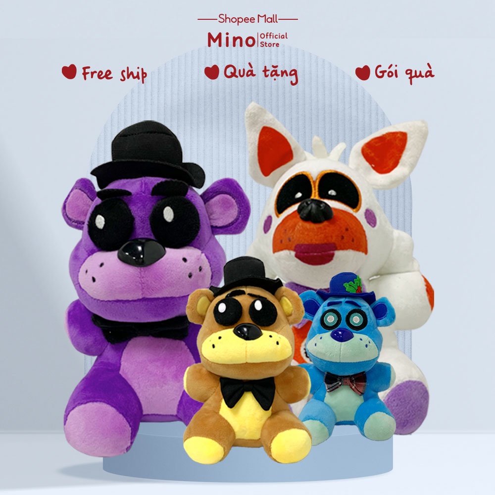 Gấu Bông Freddy Giá Rẻ MINO, Thú Bông Freddy Dễ Thương Cao Cấp TH114