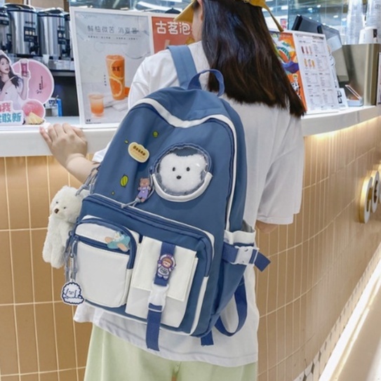 Balo ulzzang nam nữ đi học chống thấm túi nhỏ giá rẻ (không kèm móc bò) BAG U GOC295