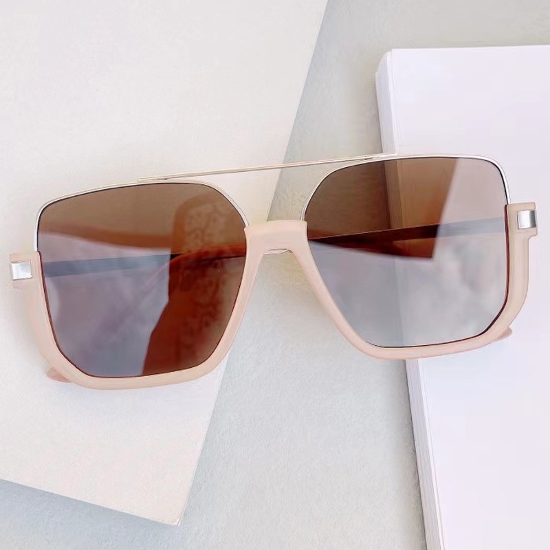 Mắt Kính Gọng Vuông Bằng Kim Loại Chống Ánh Sáng Xanh Thời Trang