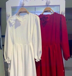 Váy nữ suông dài kèm nơ cài tóc [Ảnh thật + feedback]