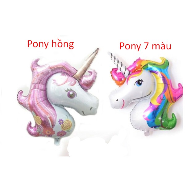 BÓNG NHÔM NGỰA PONY MỘT SỪNG dễ thương cho bé