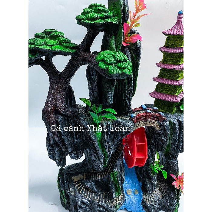 TIỂU CẢNH TRANG TRÍ HỒ CÁ NON BỘ 26X12X41CM