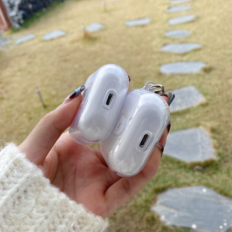 Vỏ Bảo Vệ Hộp Sạc Tai Nghe Airpods 1 / 2 / Pro / 3 Họa Tiết Hoạt Hình Dễ Thương Độc Đáo
