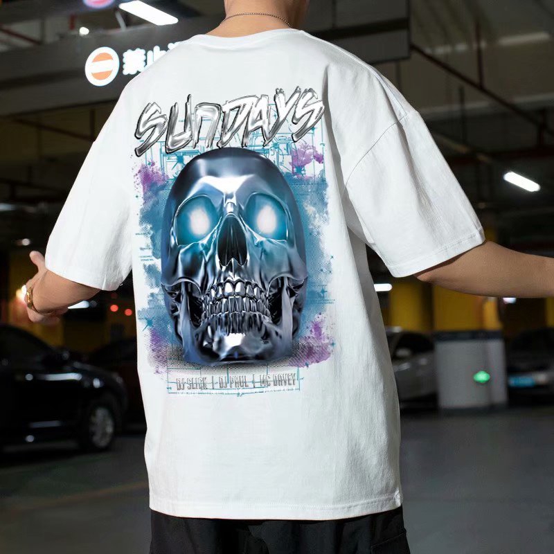 Men's T-shirt with personalized palm print