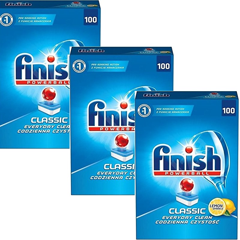 Viên rửa bát Finish Đức hộp 100 viên ( tổng hợp 3 trong nước làm bóng . muối làm mềm nước , bột rửa bát )