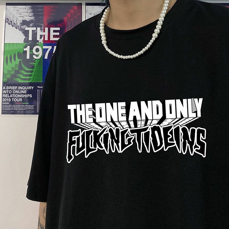 Áo Thun Tay Lỡ 100% Cotton Nam Nữ Unisex Form Rộng Cá Tính