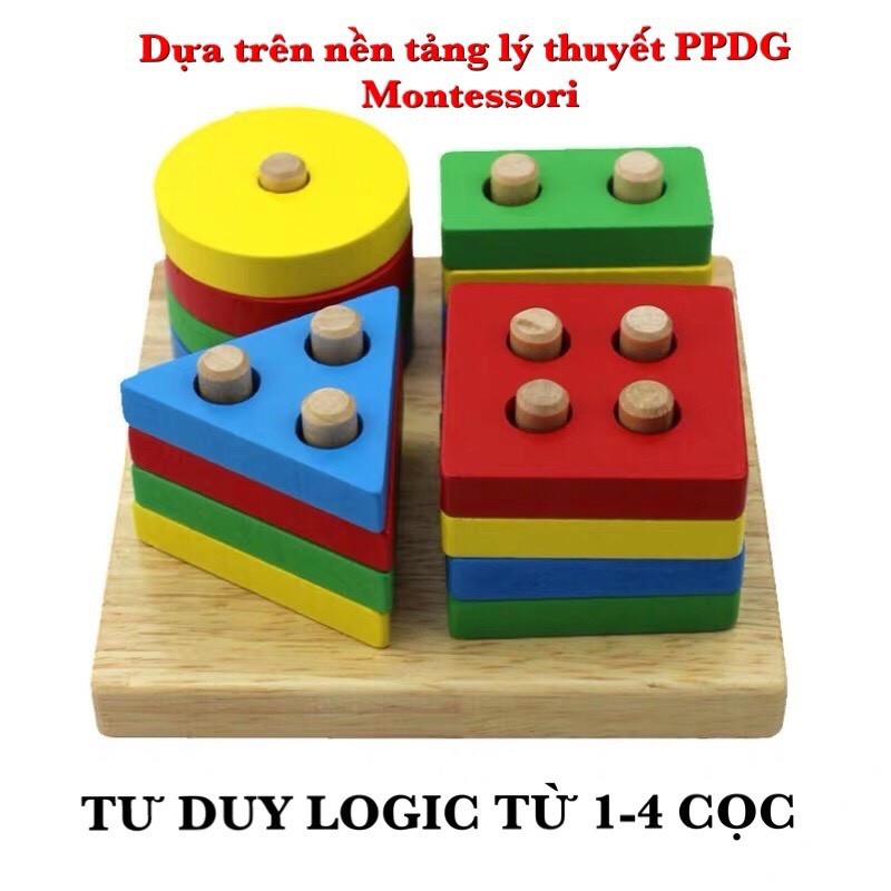 Combo 4 món đồ chơi giáo dục sớm phát triển toàn diện kỹ năng cho bé 0-3 tuổi - DOZKIDZ