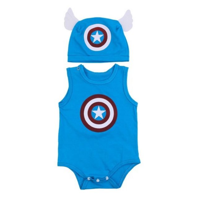 áo liền quần cosplay Captain America