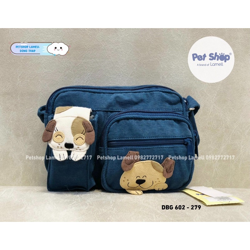 Túi đeo chéo nhiều ngăn xinh xắn PETSHOP DBG 602