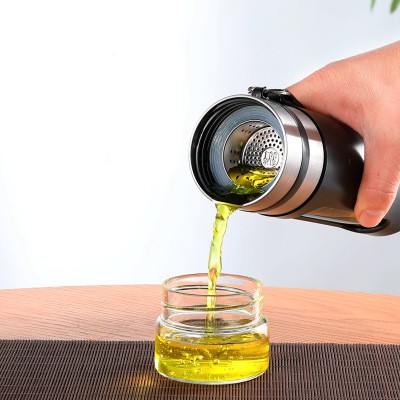 Bình pha trà nước mang đi có lõi lọc inox tiện lợi bằng thủy tinh đa năng thông minh kèm ly | BigBuy360 - bigbuy360.vn