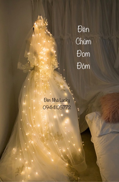 Đèn CHÙM FAIRY LIGHT (chùm đèn đom đóm) 10 sợi thả